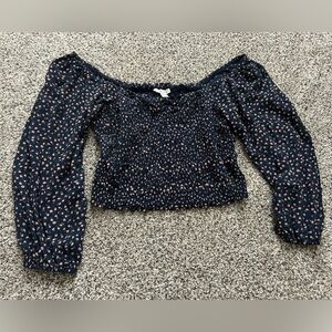 American Eagle Cropped Floral Top